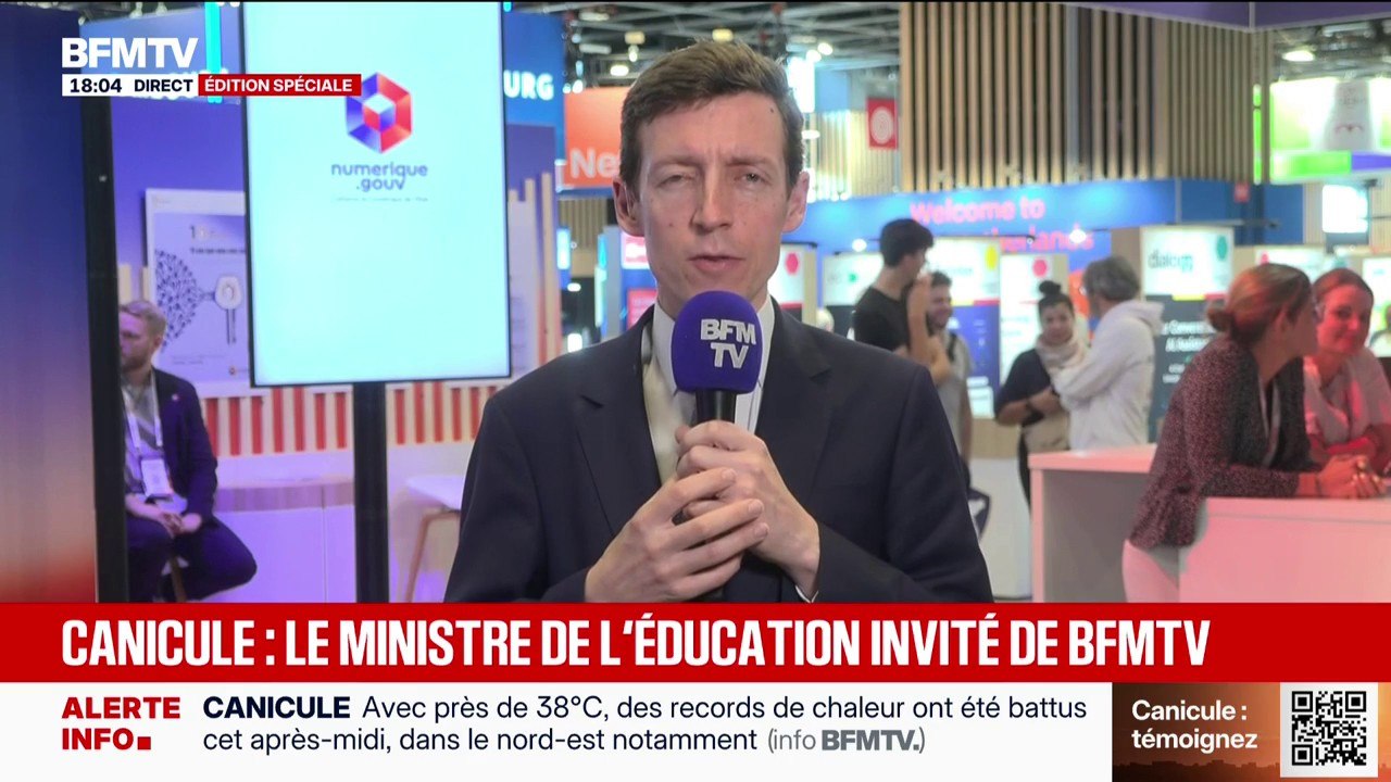 Fermeture des écoles à cause de la chaleur : "Par définition, nous avons une appréciation locale", explique Édouard Geffray, ministre de l'Éducation