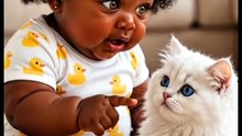 🐾 A conexão especial entre uma menina e seu gatinho