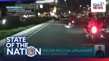 Babaeng tumalon mula sa umaandar na motorsiklo, sugatan | SONA