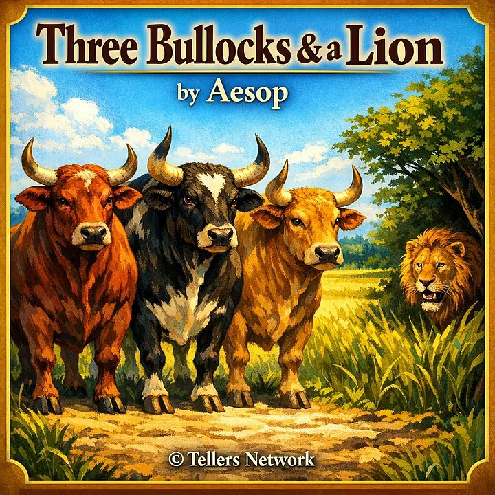 Three Bullocks & a Lion by Aesop