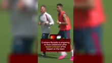 Ronaldo feeling the heat? Portugal star prepares for Uzbekistan