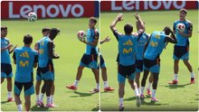 El tremendo vacile a Nico Williams: ¡hasta le dan un balonazo en la cabeza!