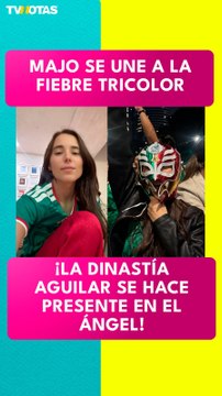 Majo Aguilar se une a los festejos en el Ángel tras la victoria de México vs Corea del Sur
