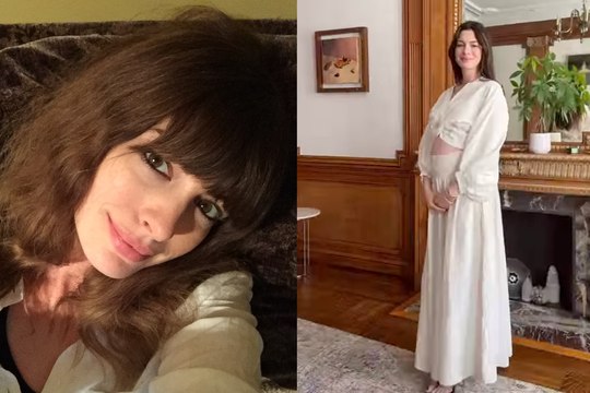 Sin decir una sola palabra, Anne Hathaway anuncia la noticia más importante de su vida