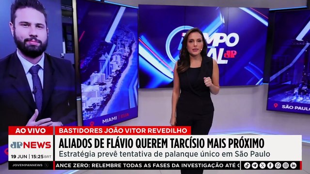 Aliados de Flávio buscam aproximação com Tarcísio | TEMPO REAL