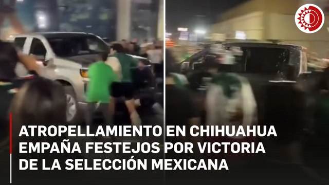 Conductor en estado de ebriedad arrolla a seis personas en festejos mundialistas en Chihuahua
