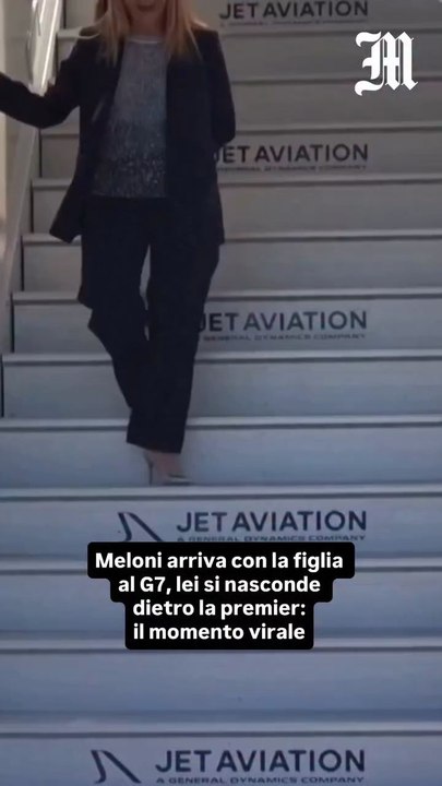 Meloni arriva al g7 la figlia Ginevra si nasconde