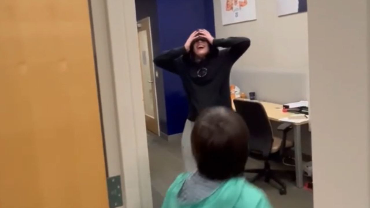 Heartwarming surprise for athlete as family travels from Argentina