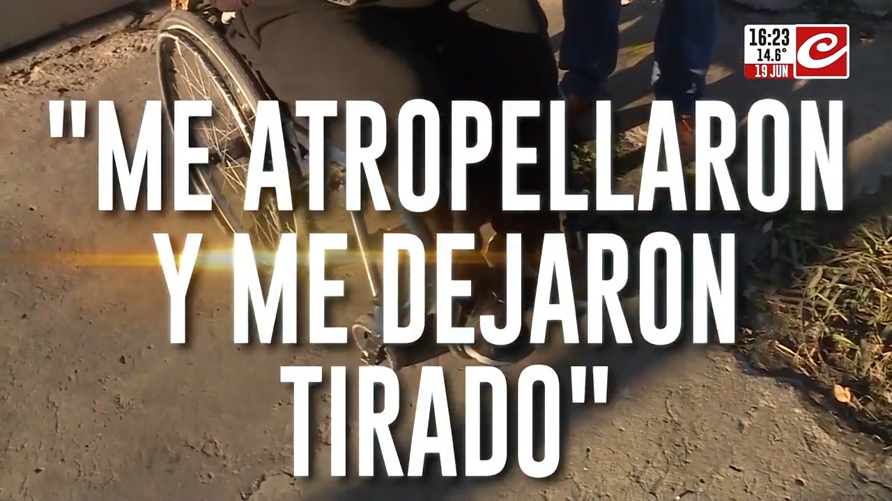 Habla la víctima de negligencia vial: "Me atropellaron y me dejaron tirado"