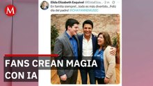 Chayanne celebra en redes fotos generadas con IA que sus fans crean junto a sus hijos