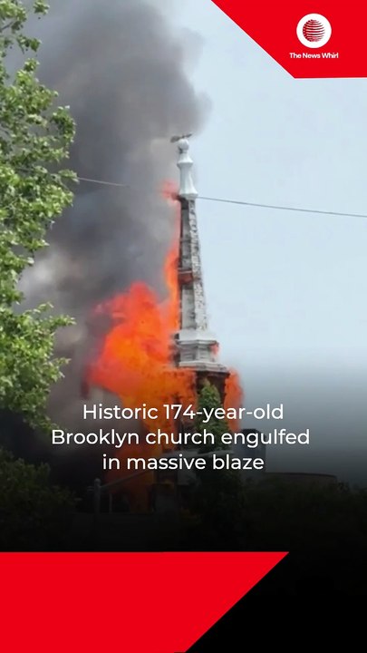 Historic 174-year-old Brooklyn church engulfed