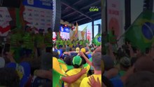 Movimento Verde e Amarelo agita torcida brasileira no pré-jogo nos EUA #shorts