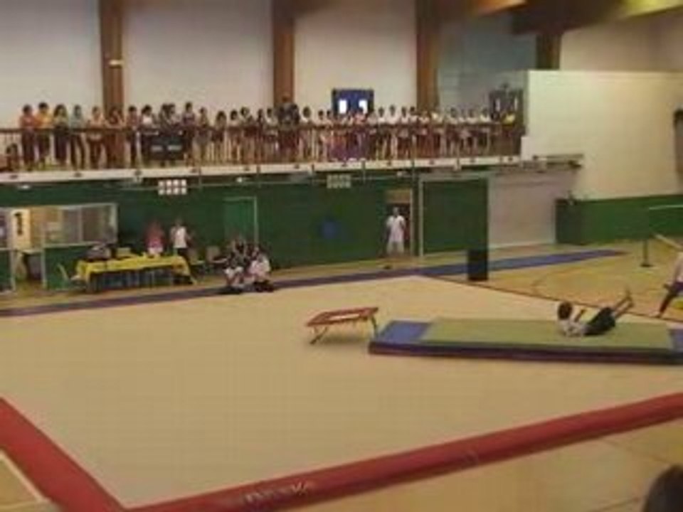 Enchaînement trampoline