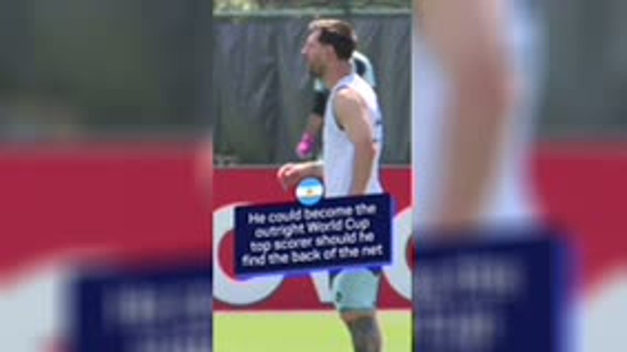 Messi trains with World Cup history on the horizon