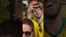 Brasileiros fazem festa e ‘pintam’ metrô dos EUA de verde e amarelo antes de Brasil x Haiti #shorts