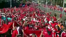 Türk taraftarlar, stadyum çevresinde uzun kuyruklar oluşturdu | Ajansspor | IHA