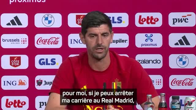 Belgique - Courtois veut finir sa carrière au Real Madrid