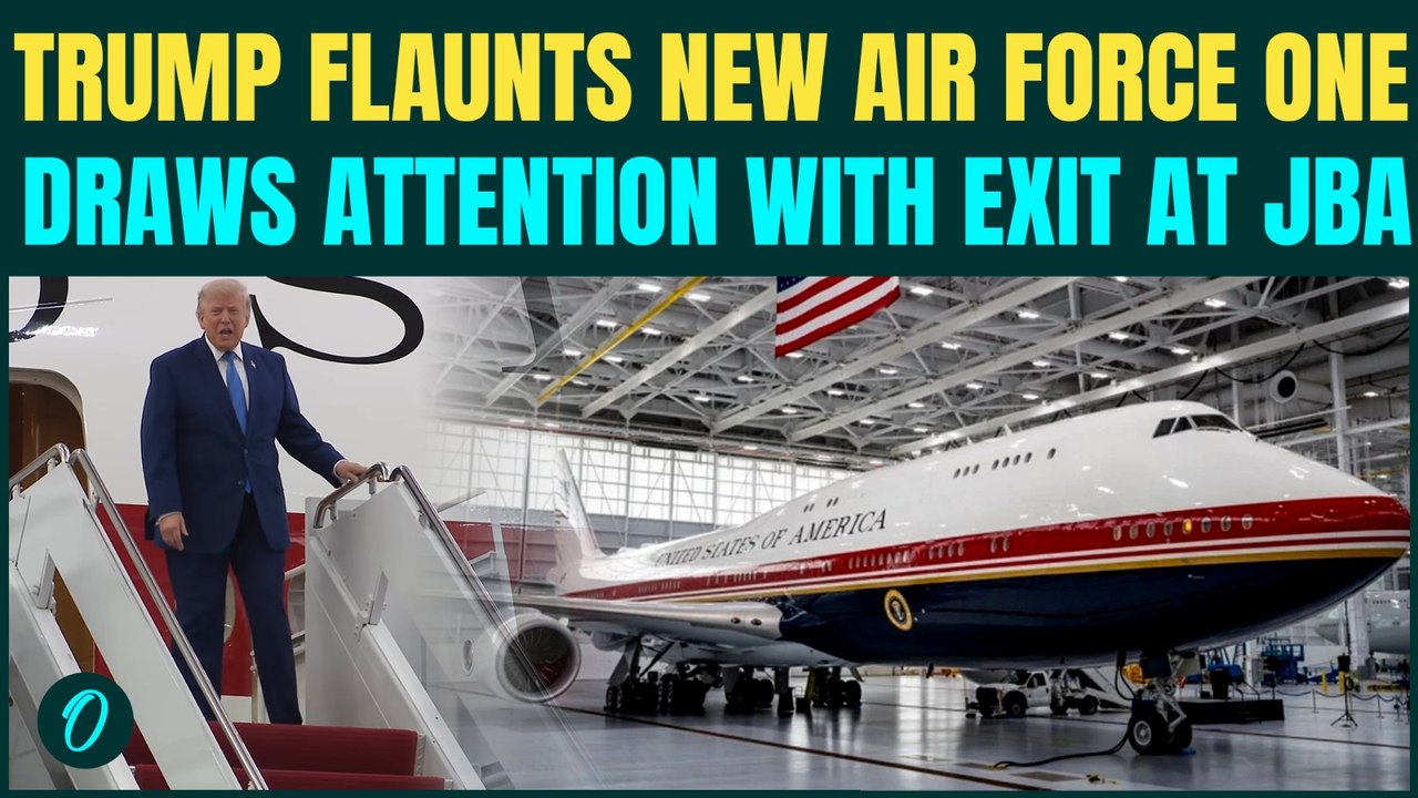 Trump UNVEILS New Air Force One; Makes Inaugural Exit “Most Beautiful Plane Ever Built”