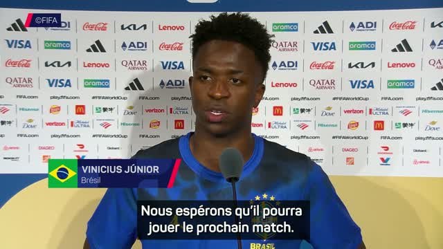 Brésil - Vinicius espère que Neymar pourra jouer le prochain match