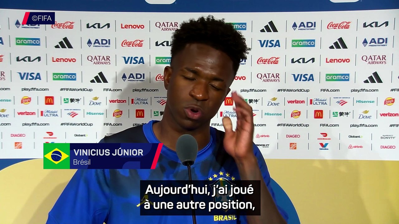 Vinicius sur sa position : “Je devrais écouter Ancelotti plus souvent...”