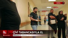 Bursa'da çalışan mobilya işçisi inanılmaz kaza geçirdi