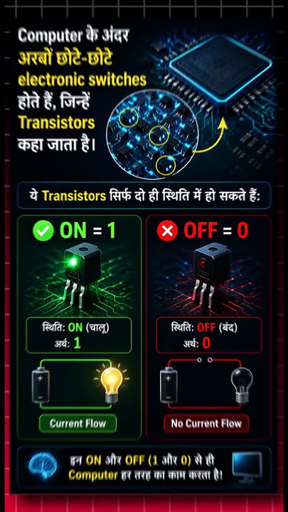Computer सिर्फ 0 और 1 ही क्यों समझता है ?