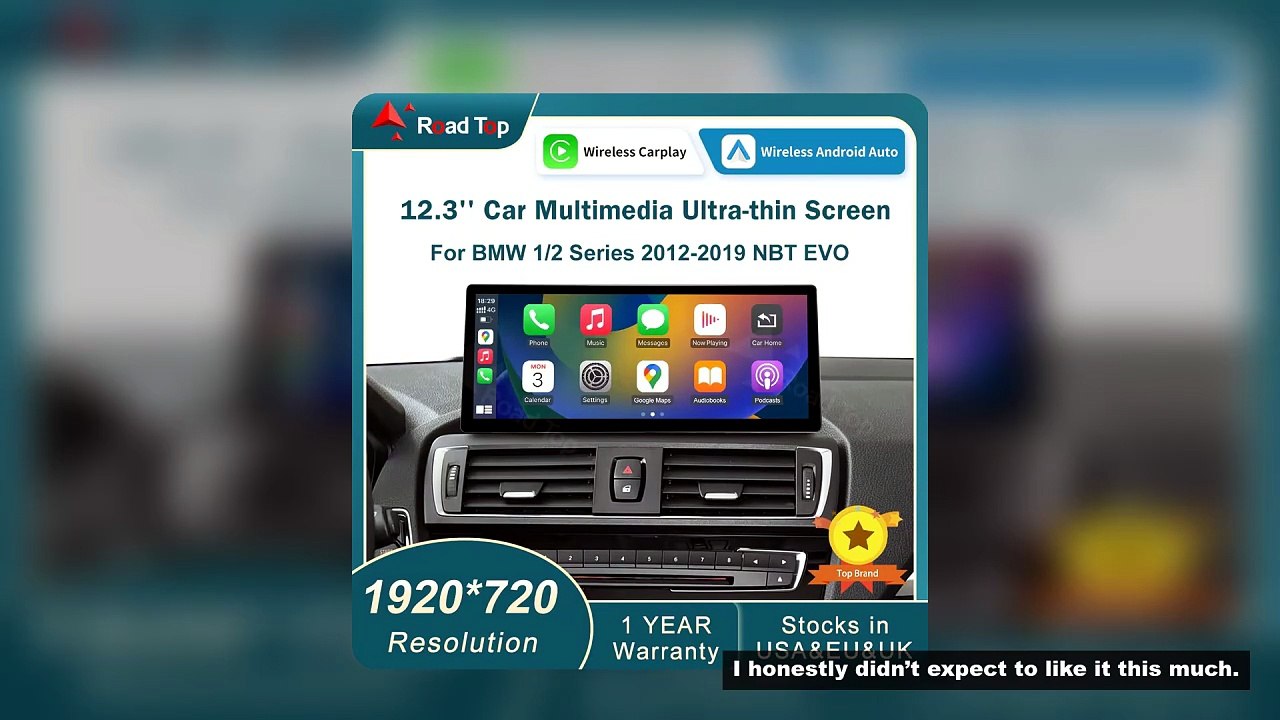 RoadTop Wireless CarPlay Android Auto Multimedia Display Linux Screen For BMW Series 1 2  F20 F21 F2