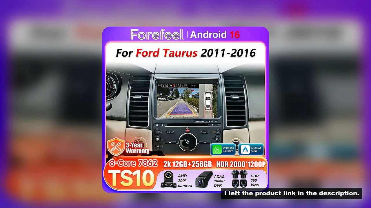 Android 16 Auto Car Radio For Ford Taurus 2011 2012 2013 2014 2015 2016 Carplay Multimedia Player BT