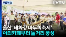 줄 당기고·태화강에 풍덩...태화강마두희축제, 성황 / YTN