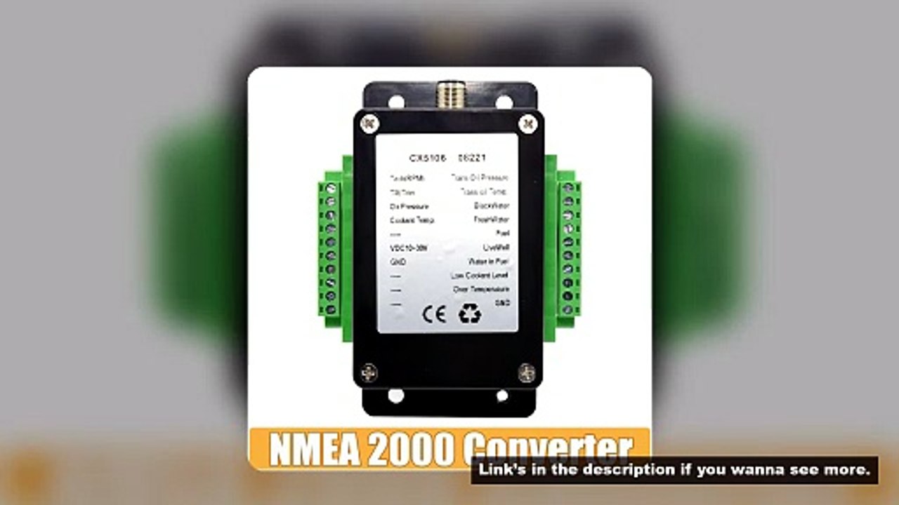 NMEA 2000 Converter Box Converter Sensor Signal To Sensor 5Pin NMEA2000 Connector Adapter Converter