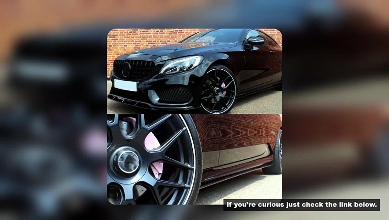 FOR MERCEDES C CLASS W205 C205 A205 AMG STYLE SIDE SKIRTS EXTENSION BLADES 2014-2021