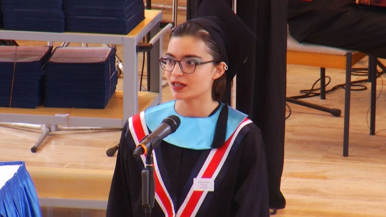Bilkent mezuniyetinde gündem olan konuşma: Diplomamın da bir ömür boyu kalmasını dilerim