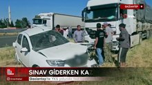 Gaziantep'te YKS yolunda feci kaza: 1'i ağır 2 öğrenci yaralandı