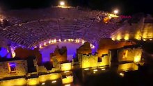 Antalya Patara Antik Kenti'nde gece müzeciliğinde büyüleyen görüntüler