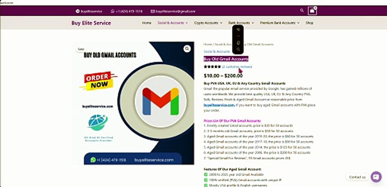 Best 5 Sites to Buy Old Gmail Accounts _ Aged & Bulk