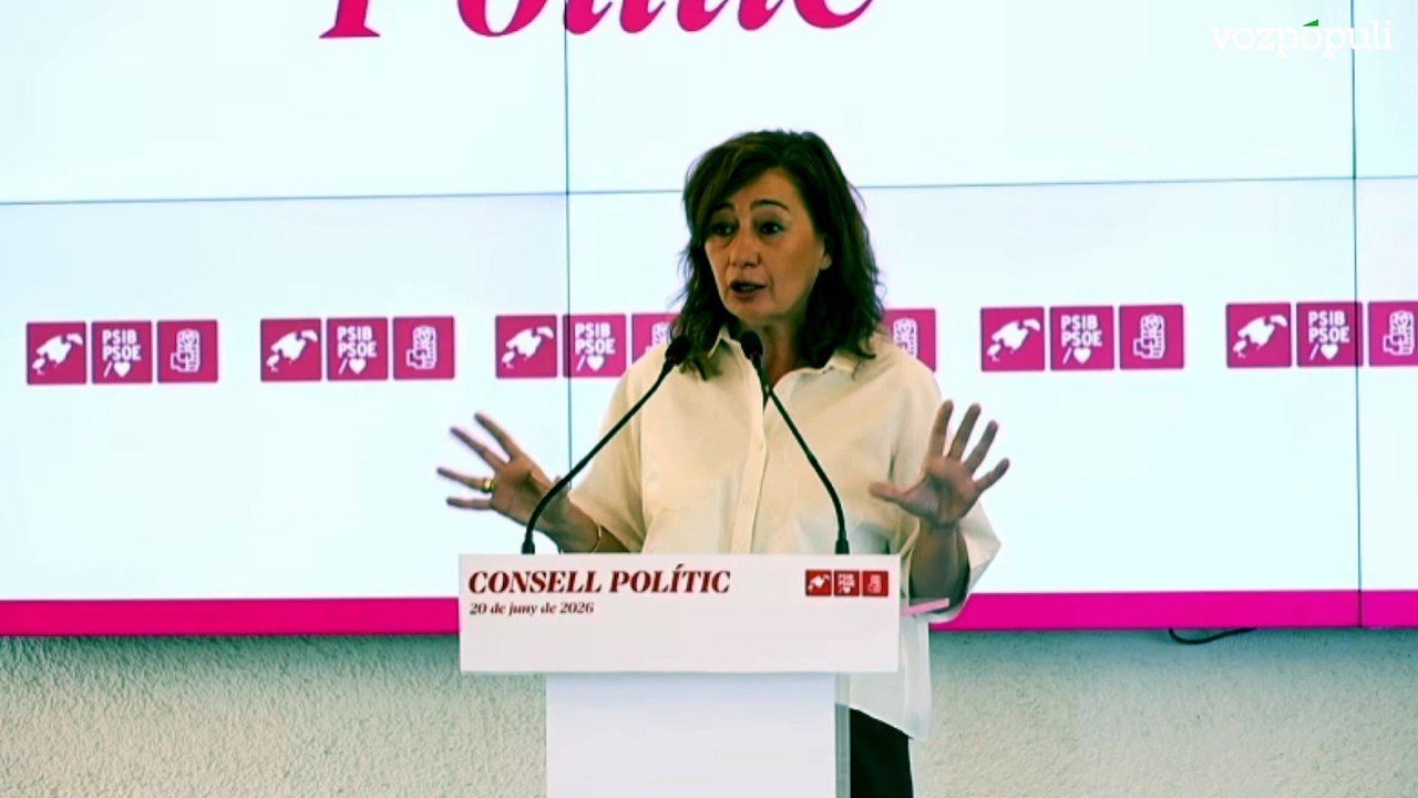 Armengol renuncia a ser la candidata del PSOE de Baleares en las elecciones autonómicas de 2027
