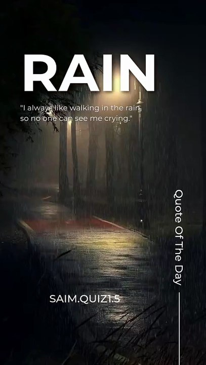 Black And White Minimalist Rain Daily Quotes Your Story