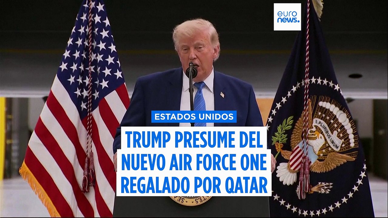 Trump presume del nuevo Air Force One regalado por Qatar: "Un nivel de lujo nunca antes visto"