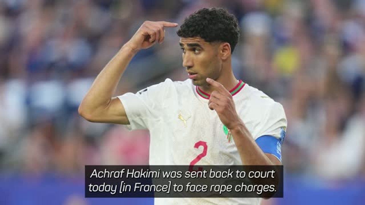 Hakimi 'calm' despite facing trial - Morocco boss