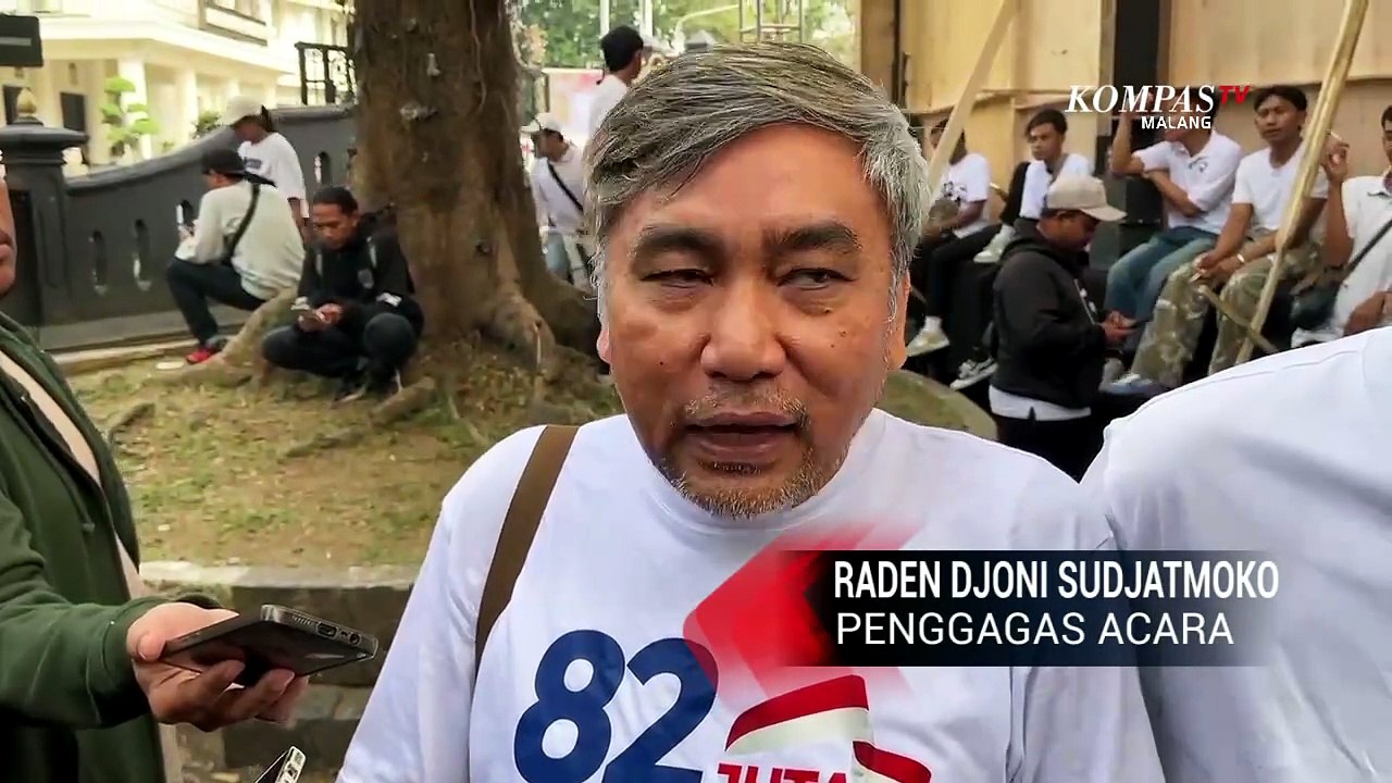 Simpatisan di Malang Senam Bersama Dukung MBG