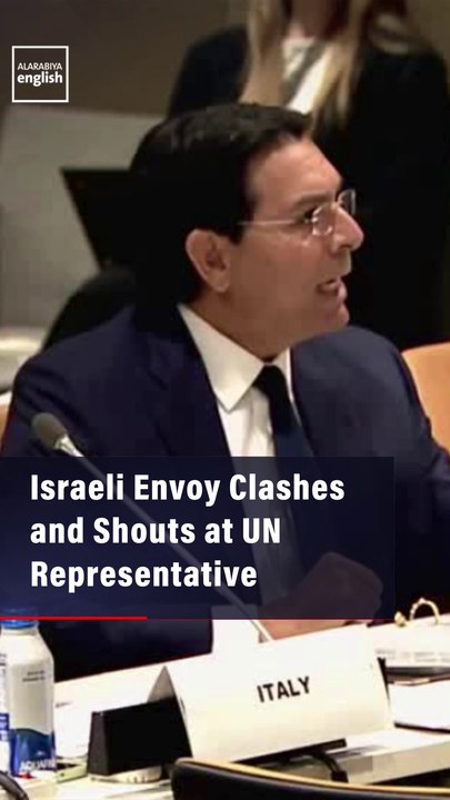 Israeli Envoy Clashes and Shouts at UN Representative