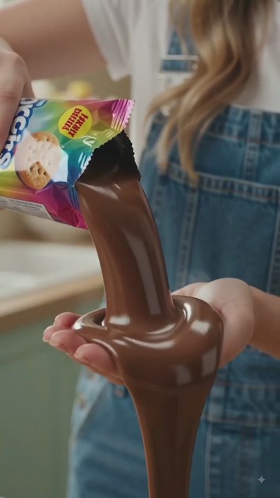 ​"Unbelievable! A Chocolate Fountain Inside a Biscuit Pack?"