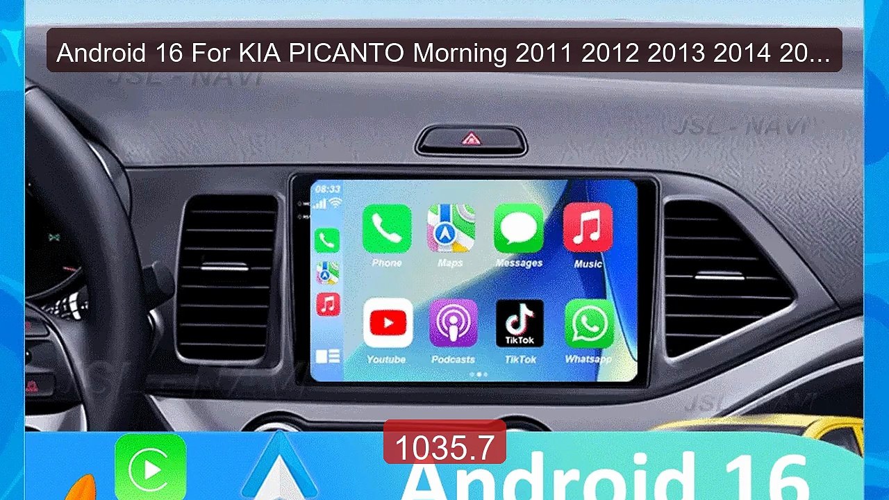 Android 16 For KIA PICANTO Morning 2011 2012 2013 2014 2015 2016 C... -- Best Deal 2026 | Shop Now!