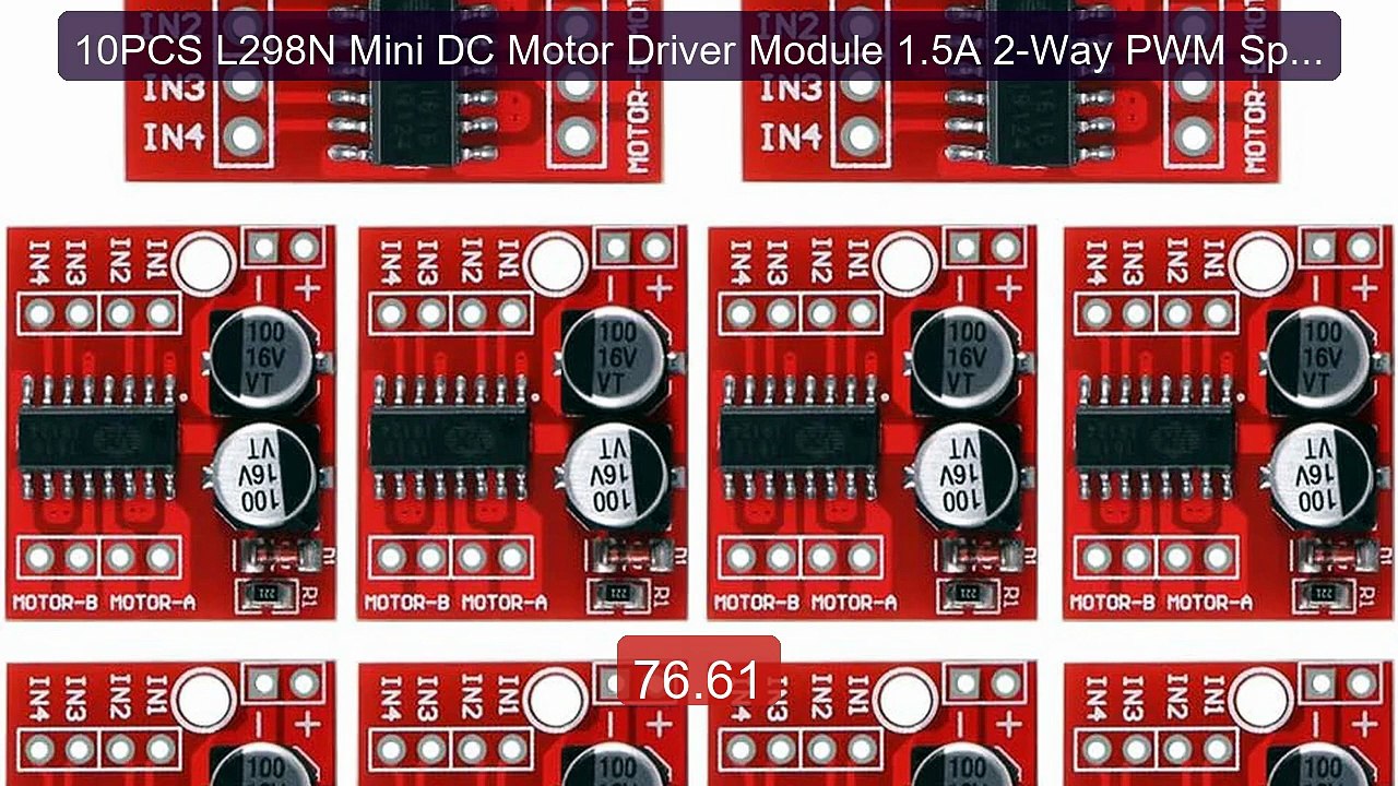 10PCS L298N Mini DC Motor Driver Module 1.5A 2-Way PWM Speed ... -- Amazing Value 2026 | Must Have!