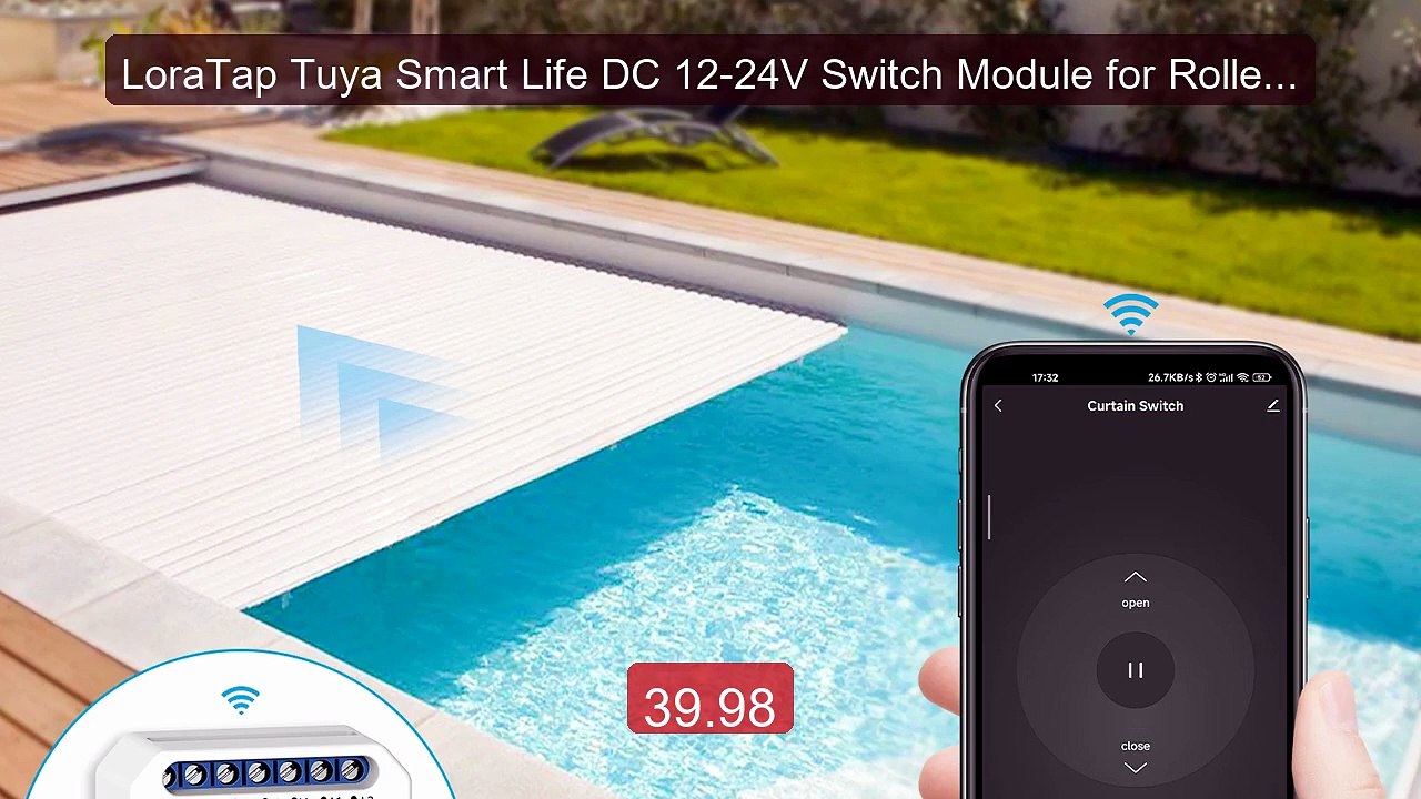 LoraTap Tuya Smart Life DC 12-24V Switch Module for Roller Shu... -- Best Buy 2026 | Great Quality!