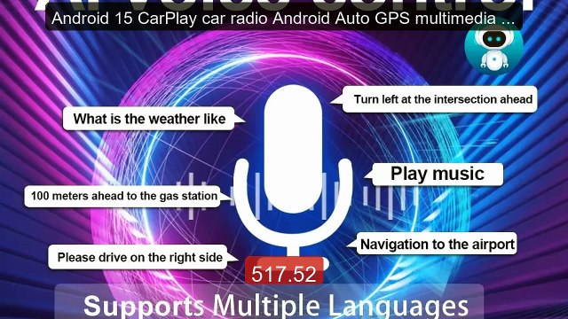 Android 15 CarPlay car radio Android Auto GPS multimedia playe... Hot Deal 2026 | Limited Offer!