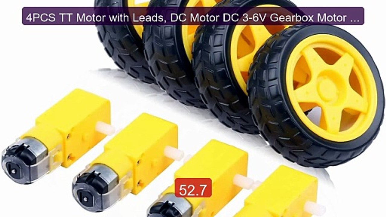 4PCS TT Motor with Leads, DC Motor DC 3-6V Gearbox Motor Dual ... -- Best Buy 2026 | Great Quality!