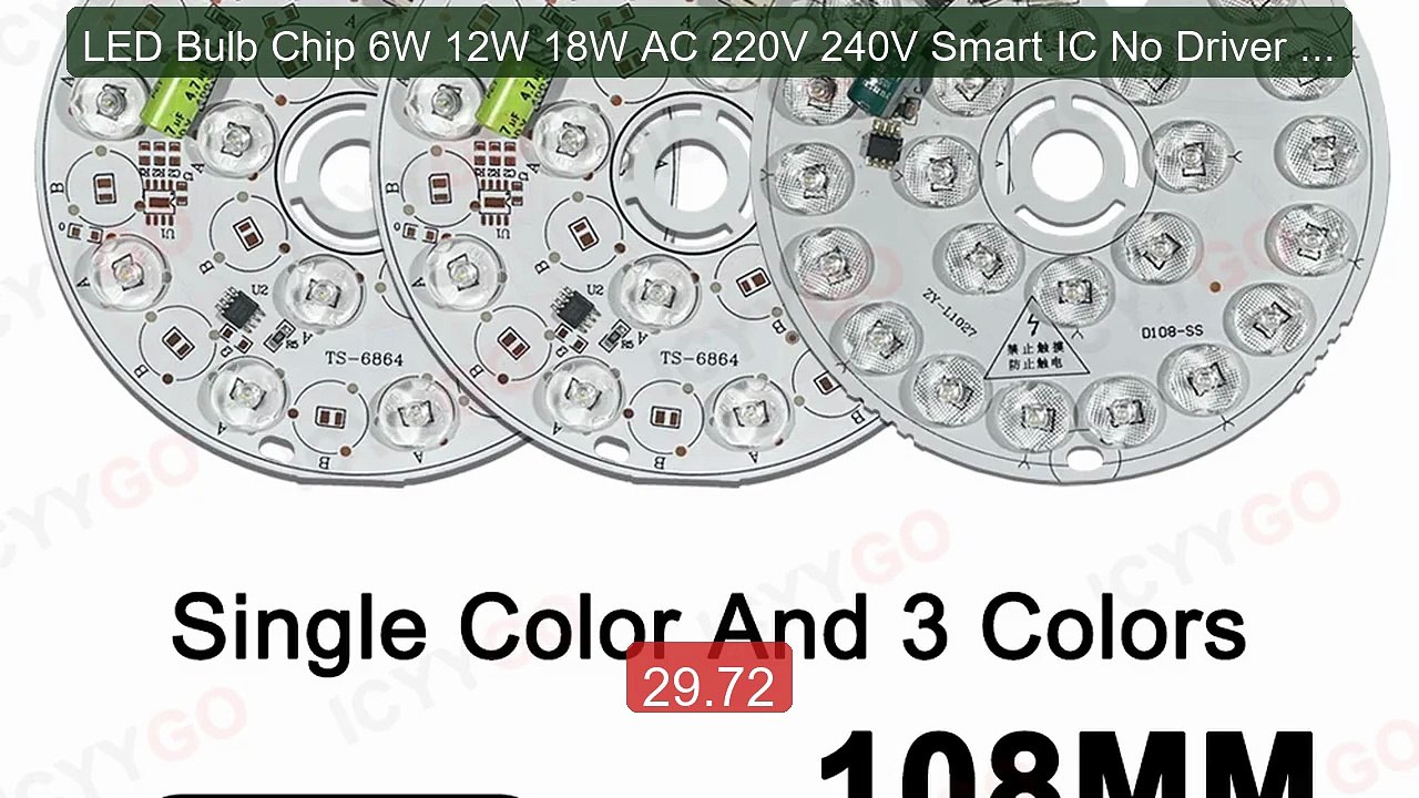 LED Bulb Chip 6W 12W 18W AC 220V 240V Smart IC No Driver Requ... -- Amazing Value 2026 | Must Have!