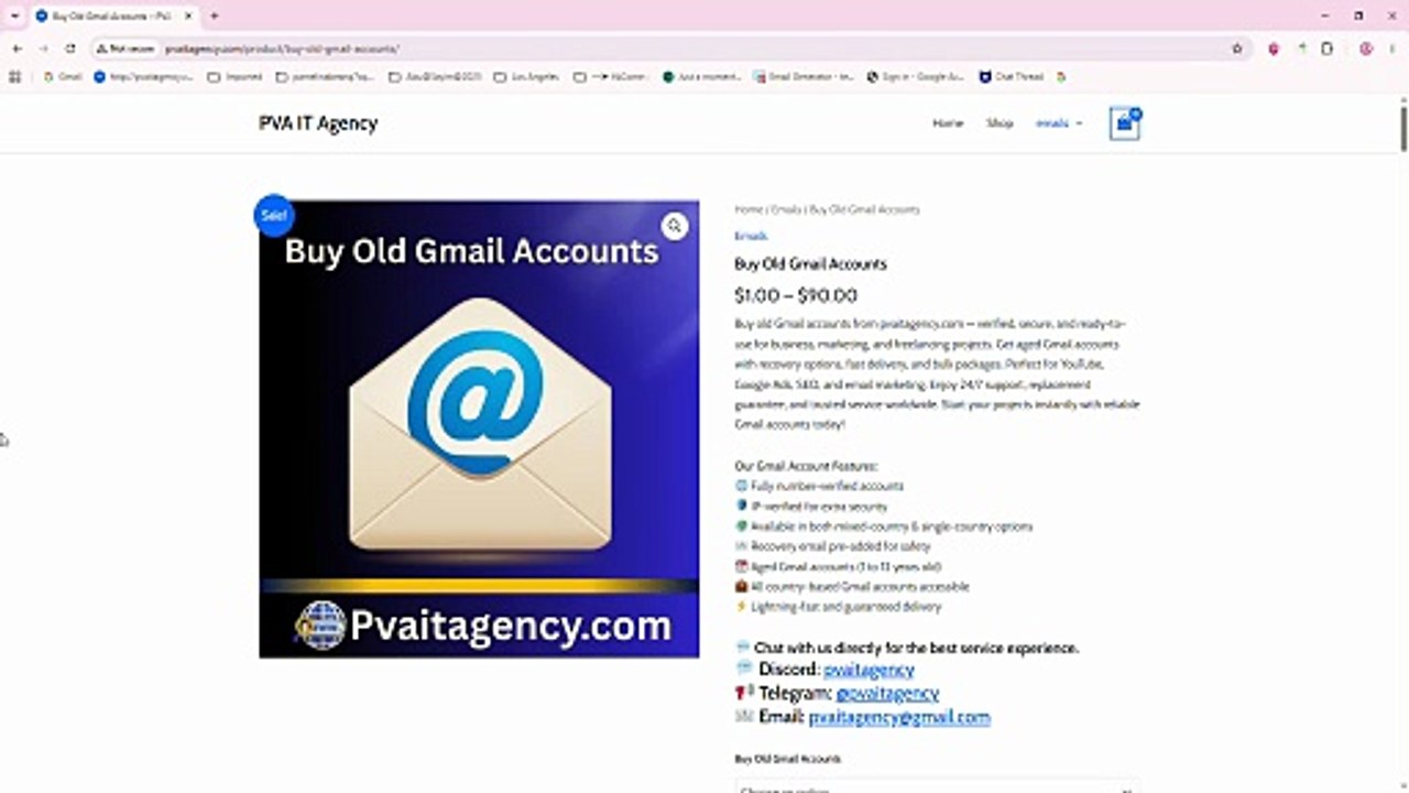10 Steps To Buy Old Gmail Accounts In Bulk (PVA, Aged
