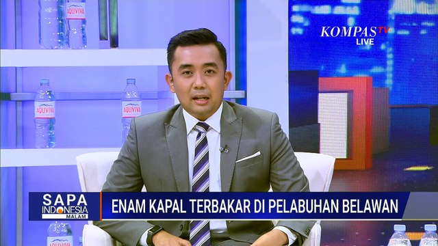 Detik-Detik Api Hanguskan 6 Kapal Ikan di Pelabuhan Belawan Medan | SAPA MALAM